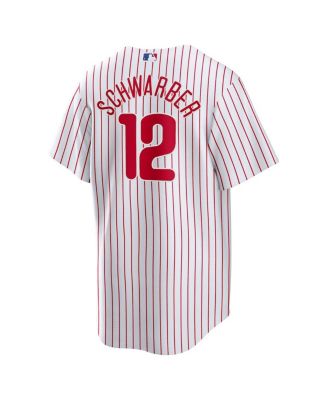 Men's Kyle Schwarber White Philadelphia Phillies Replica Player Jersey