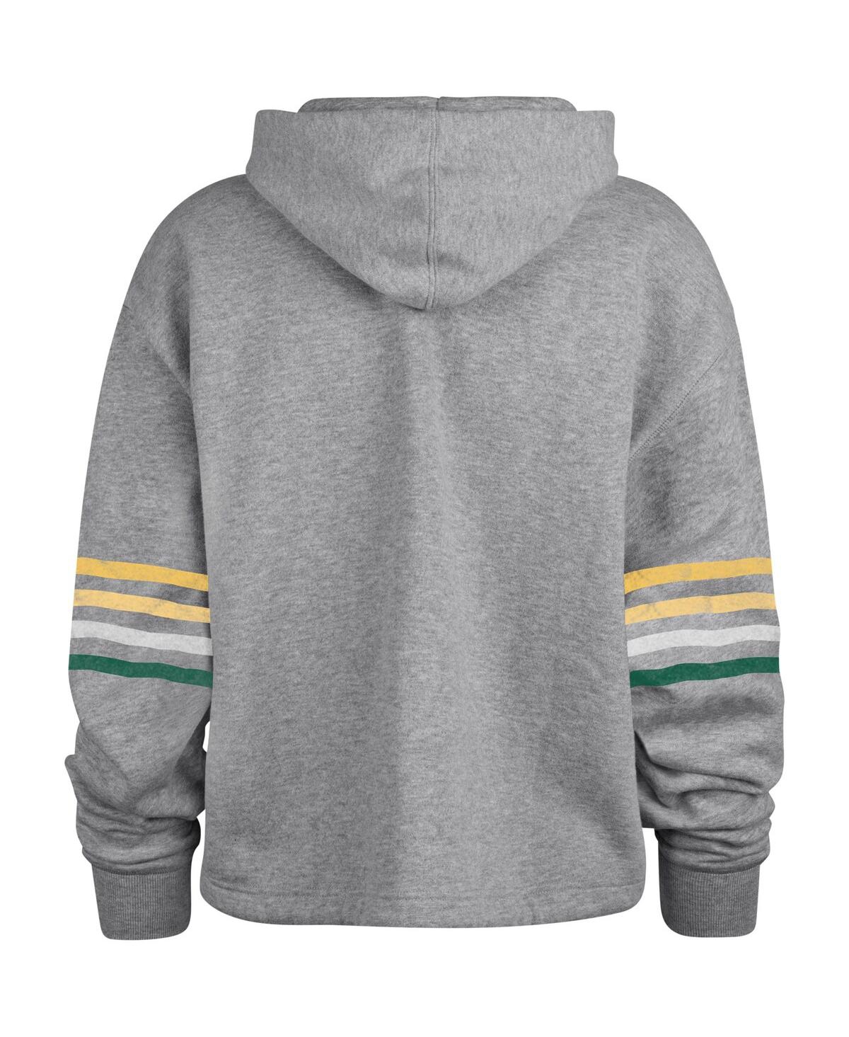 Shop 47 Brand Women's ' Heather Gray Distressed Green Bay Packers Upland Bennett Pullover Hoodie