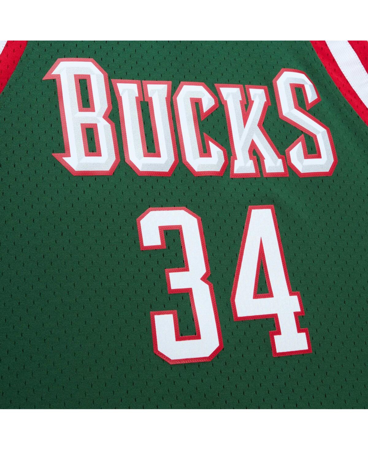 Men's Mitchell & Ness Giannis AntetokounmpoMilwaukee Bucks 2013/14 Hardwood Classics Swingman Jersey - Hunter Green