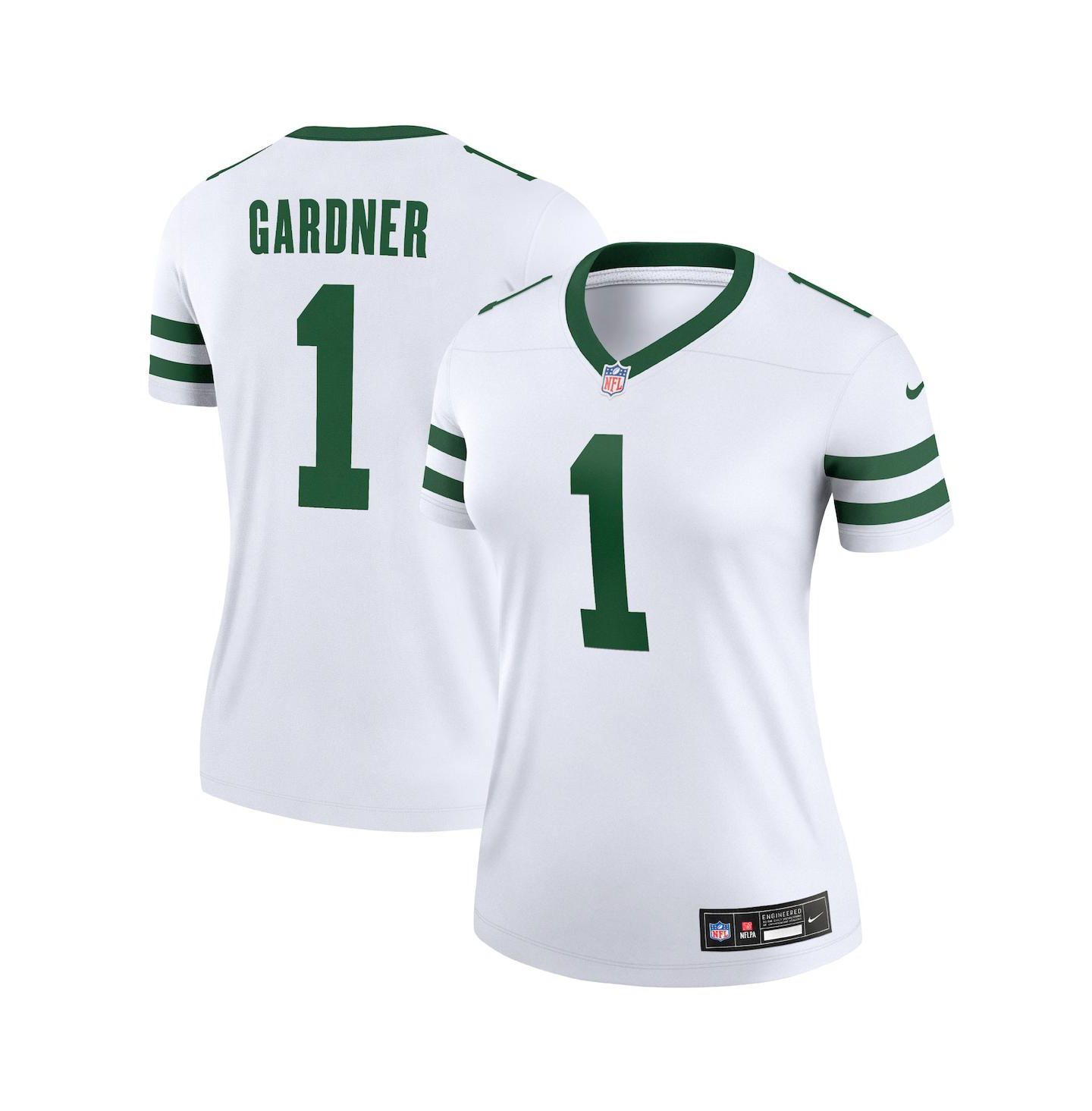 Женское джерси Nike Women's Sauce Gardner White New York Jets Alternate Legend Jersey — фото 1