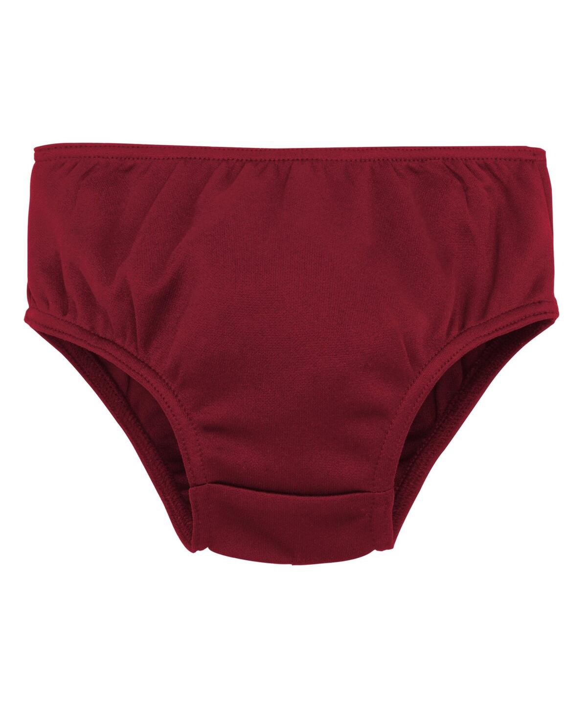 Outerstuff Girls Preschool Garnet, Black South Carolina Gamecocks Two-piece Cheer Captain Jumper Dress And Bloo In Garnet,black