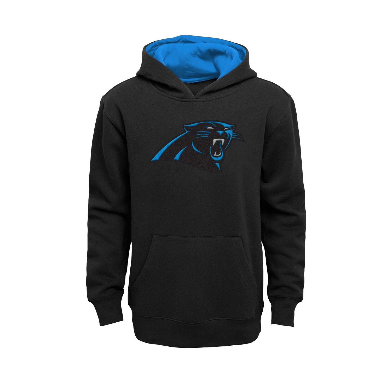 Big Boys Black Carolina Panthers Prime Pullover Hoodie