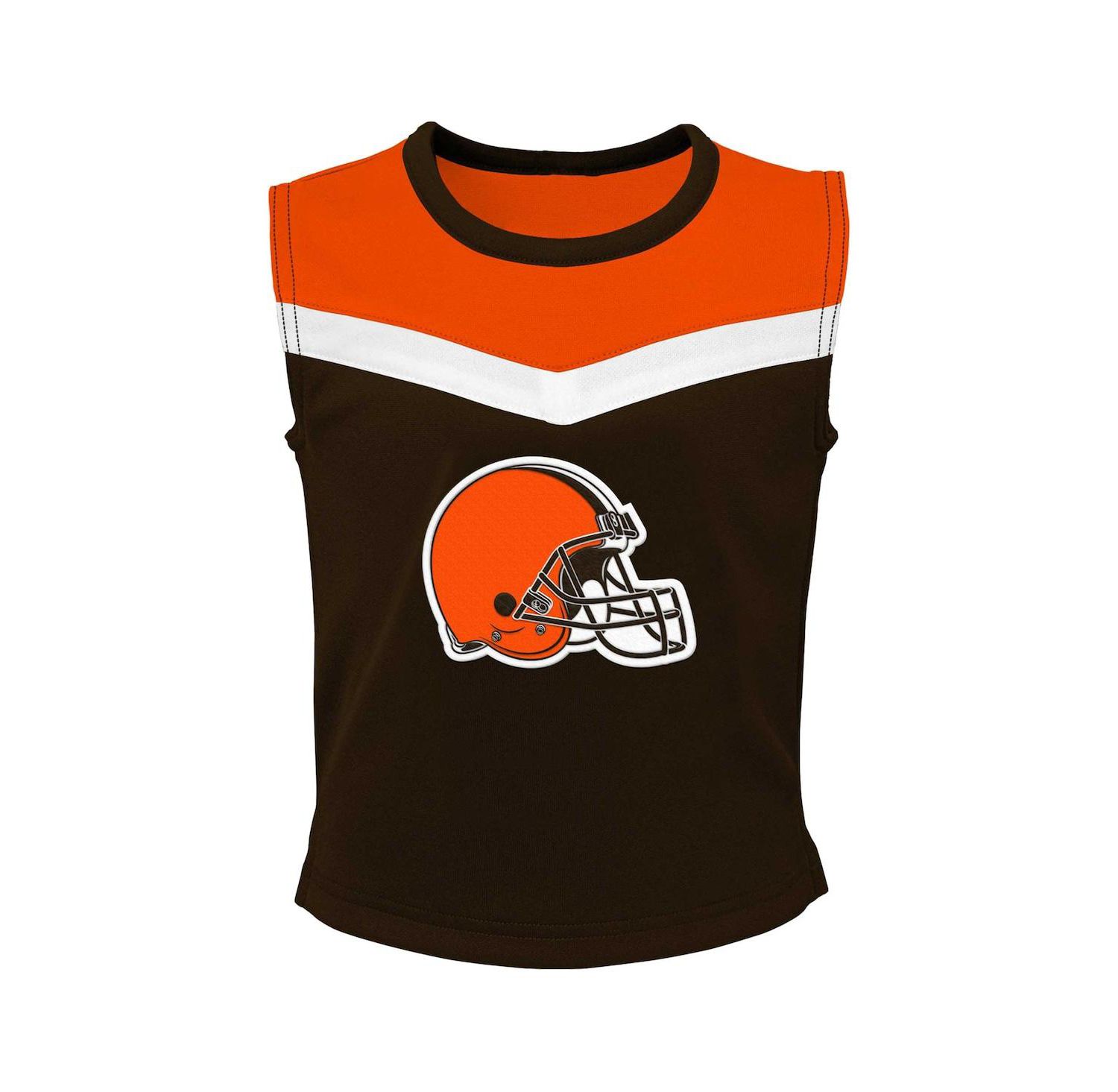 Big Girls Brown Cleveland Browns Spirit Two-Piece Cheerleader Set