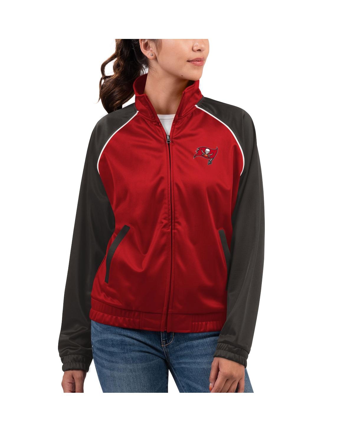 Shop G-iii 4her By Carl Banks Women's  Red Tampa Bay Buccaneers Showup Fashion Dolman Full-zip Track Jacke