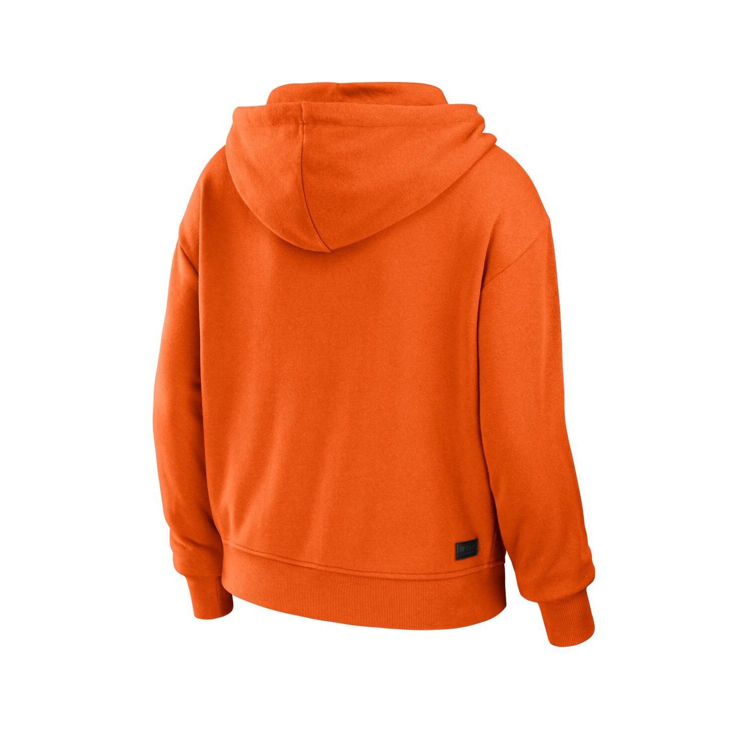 Women's Orange Clemson Tigers Colorblock Full-Zip Hoodie Jacket