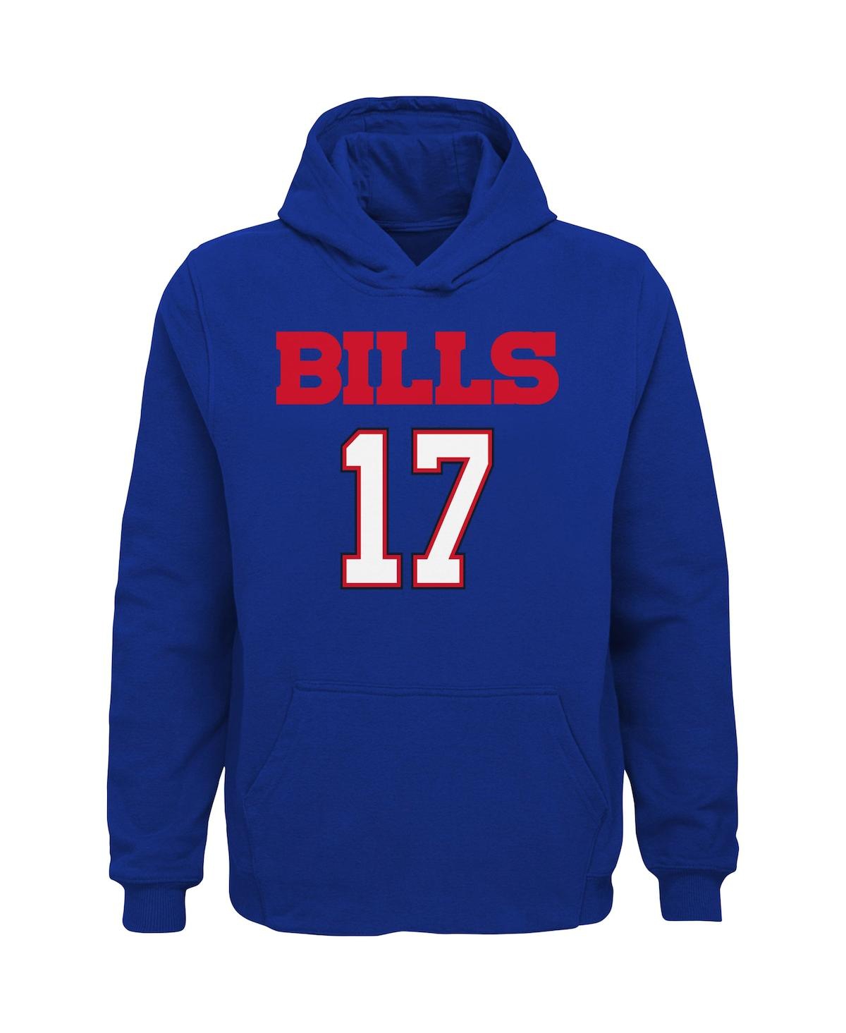 Shop Outerstuff Big Boys Josh Allen Royal Buffalo Bills Mainliner Player Name And Number Pullover Hoodie
