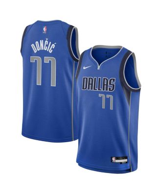 Nike Big Boys Luka Doncic Blue Dallas Mavericks Swingman Jersey - Icon ...