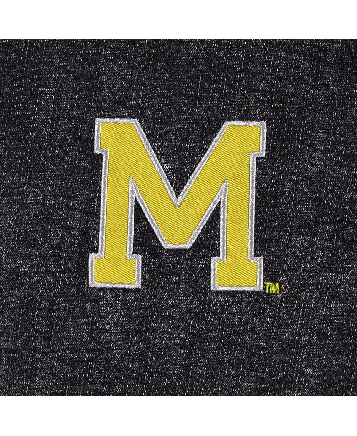 Shop Gameday Couture Women's  Charcoal Michigan Wolverines Multi-hit Tri-blend Oversized Button-up Denim J