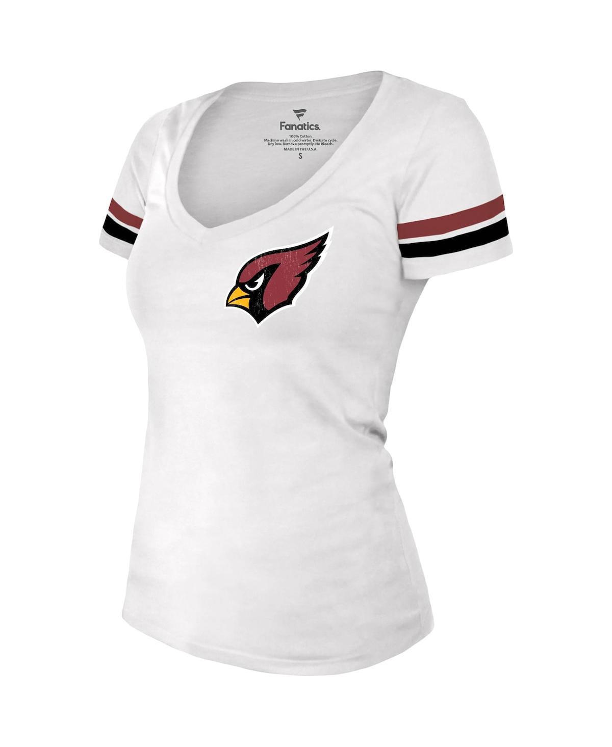 Women's Fanatics Kyler MurrayDistressed Arizona Cardinals Fashion Player Name and Number V-Neck T-shirt - White