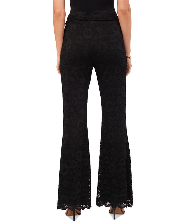 Vince Camuto Women's Lace Scalloped-Edge Pull-On Flare Pants - Macy's