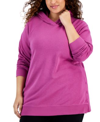 ID Ideology Plus Size Relaxed Hooded Fleece Sweatshirt Created for Macy s Macy s