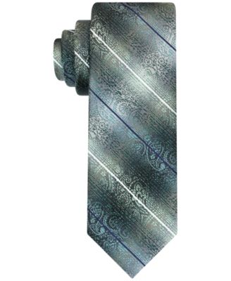Men's Stripe Paisley Tie