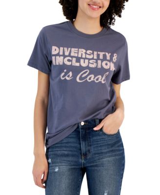 Grayson Threads, The Label - Juniors' Crewneck Short-Sleeve Diversity & Inclusion T-Shirt