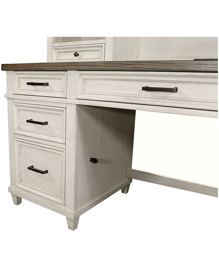 Furniture Dawnwood Pedestal Desk and Return Macy's