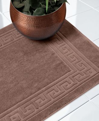 Cotton Greek Key Infinity Border 2-Pc. Bath Rug Set