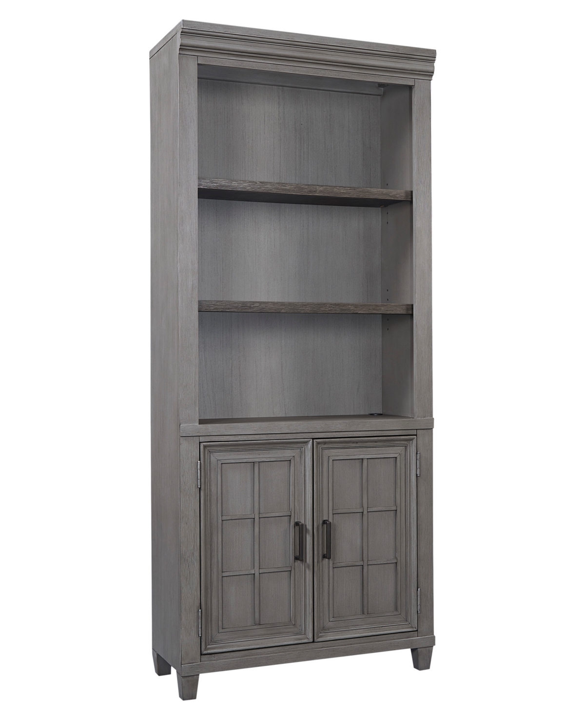 Macy's Dawnwood Home Office 3- Pc. Set (file, Open Bookcase, Door Bookcase) In Aged Slate