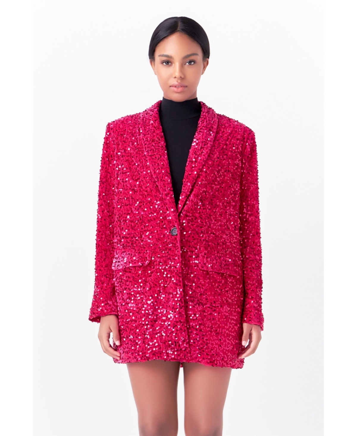 Women's Sequins Velvet Blazer