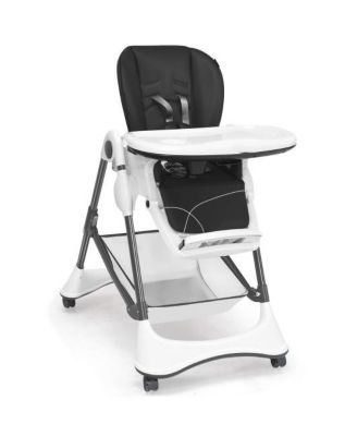 A-Shaped High Chair with 4 Lockable Wheels