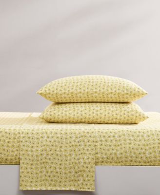 Sunflower Field Microfiber 4-Pc. Sheet Set, Full