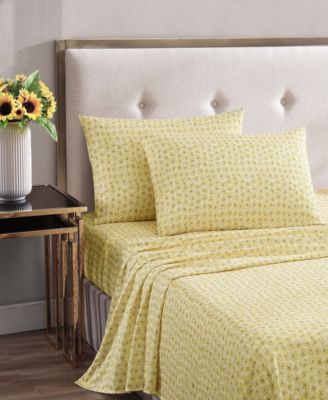 Sunflower Field Microfiber 4-Pc. Sheet Set, Full