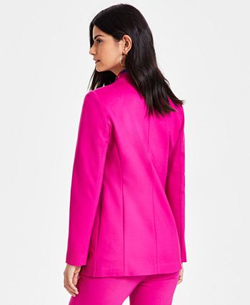 Women s Compression Faux Double Breasted Blazer Created for Macy s