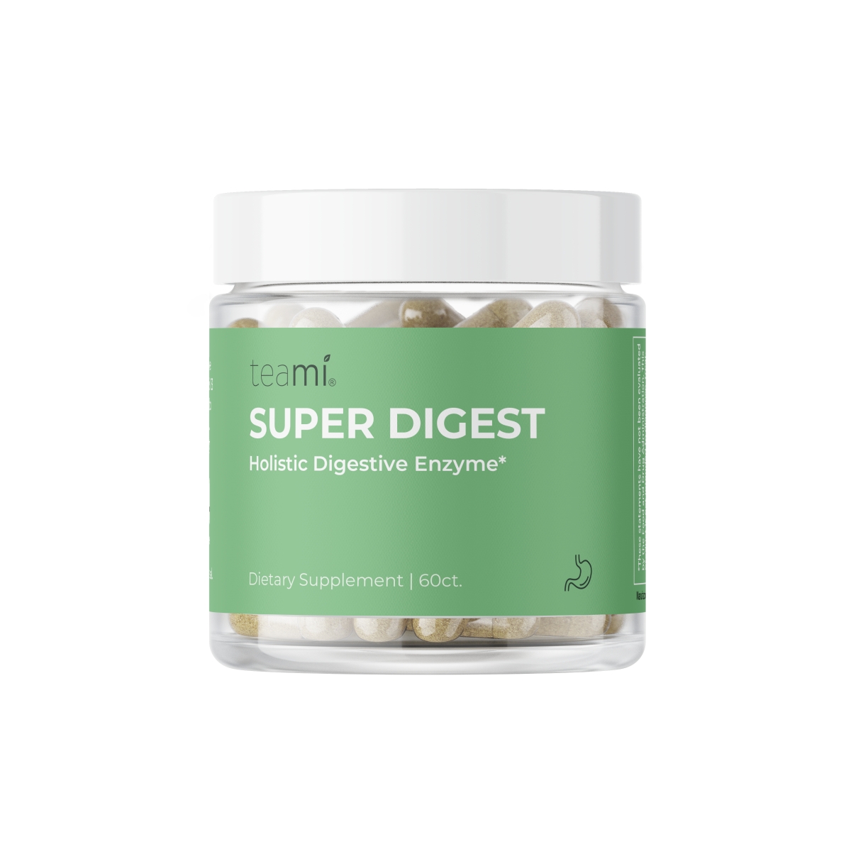 Super Digest Enzyme - Healthy Digestion, Reduce Belly Bloat - 3.2 Oz, 60 Count, Capsule - Natural