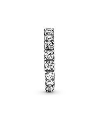 Cubic Zirconia Timeless Sparkling Row Eternity Ring