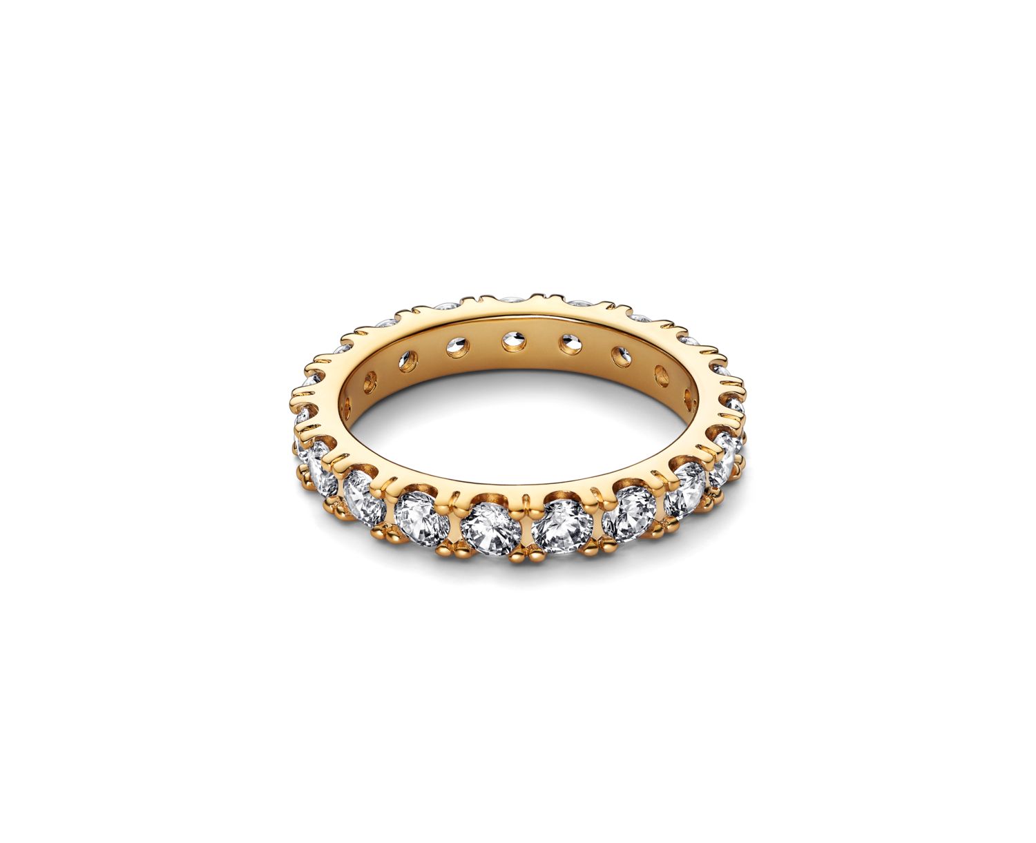 Cubic Zirconia Timeless Sparkling Row Eternity Ring