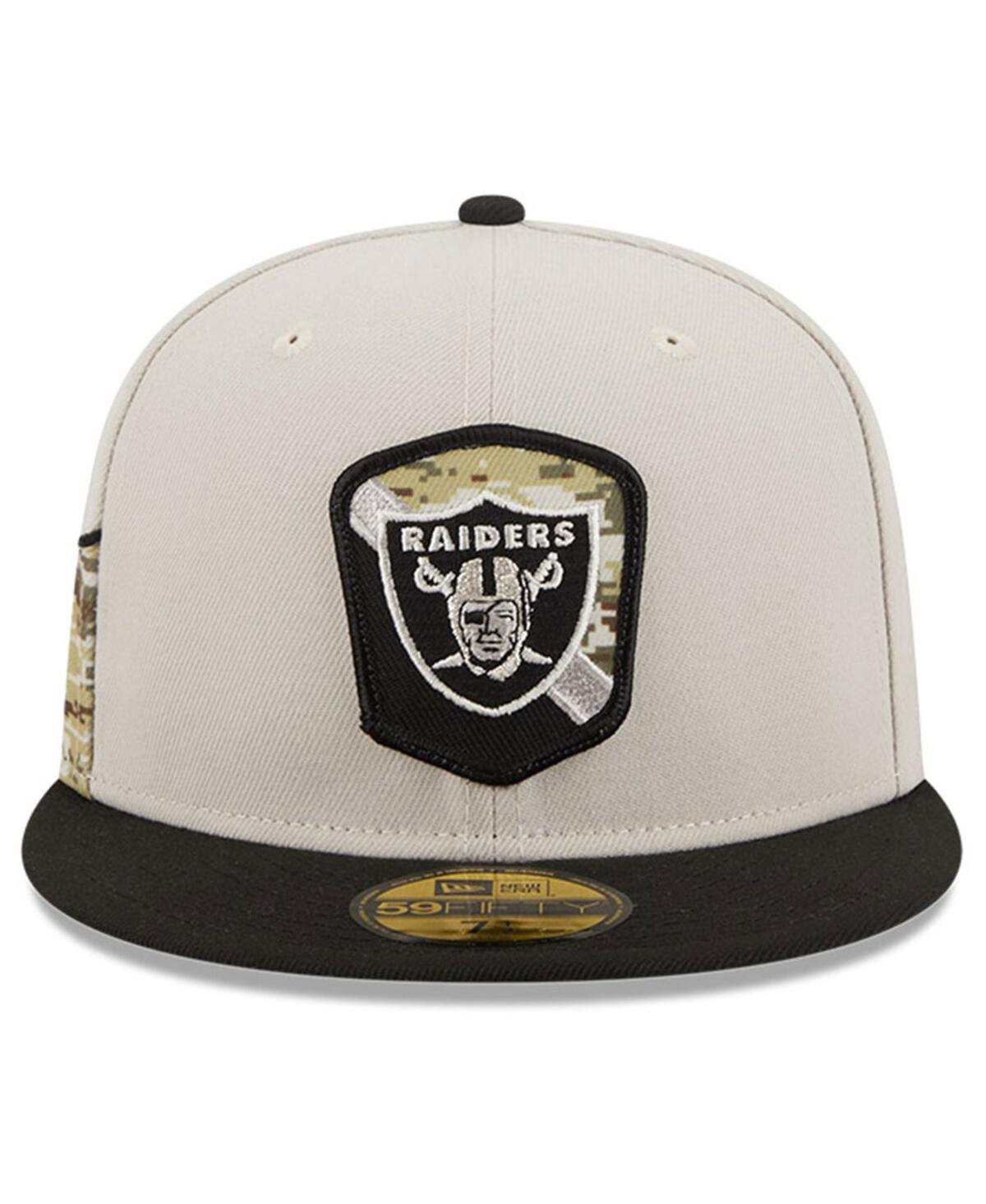 Men's New Era Black Las Vegas Raiders 2023 Salute To Service 59FIFTY Fitted Hat - Black