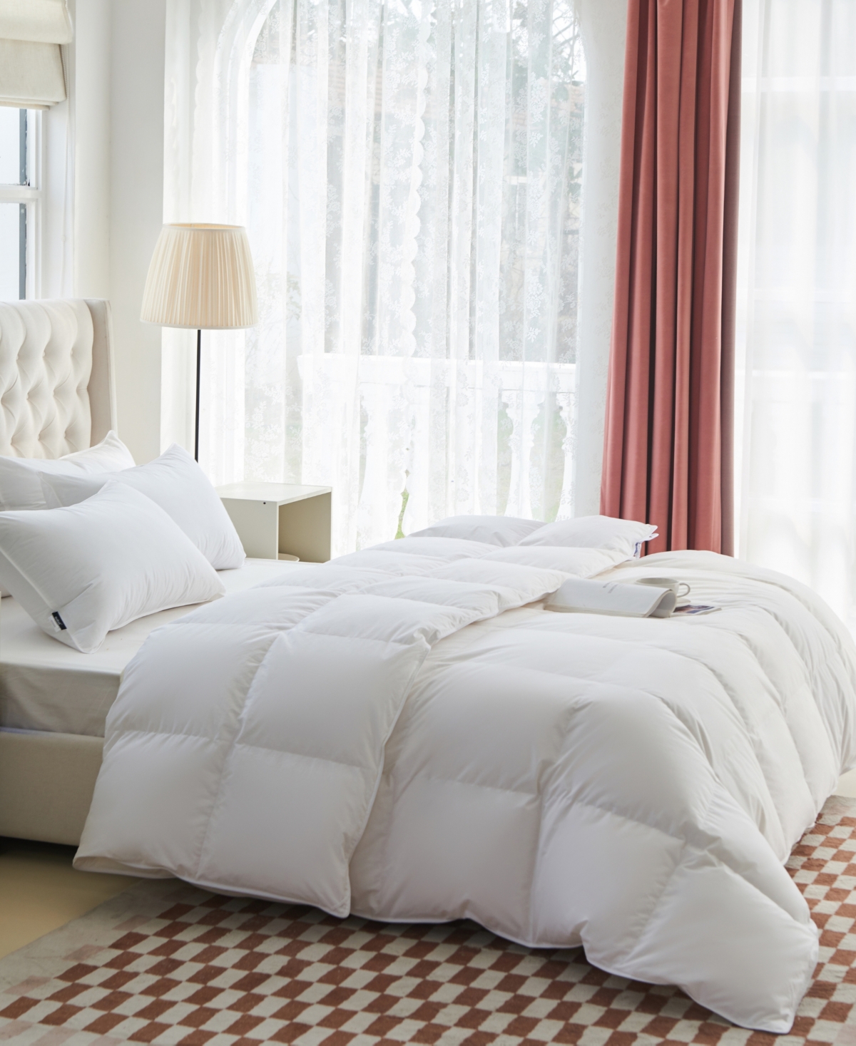 Royal Elite 400 Thread Count Pure Cotton Shell Luxurious Down Alternative Comforter, Twin In White