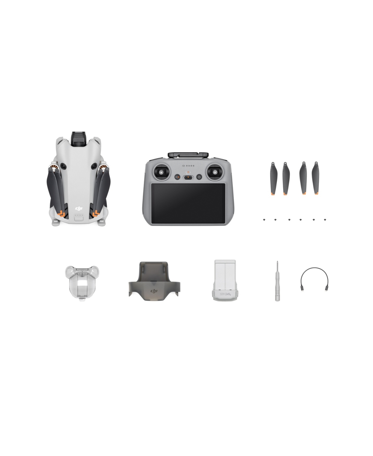 Shop Dji Mini 4 Pro Remote Controller 2 Mini Camera Drone In Gray