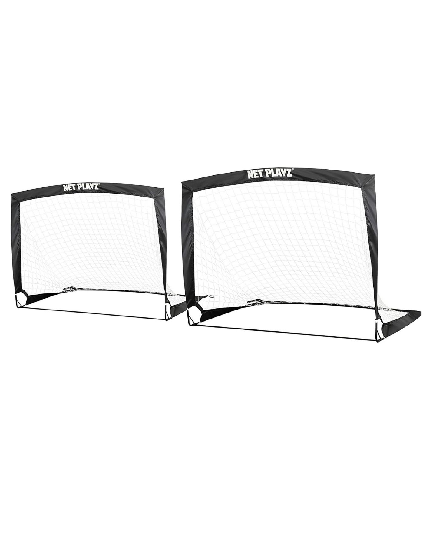 Детские игрушки NET PLAYZ Easy Playz Pop-up Portable Fiberglass Soccer Goals, 2-Piece Set, Ages 3+ — фото 3