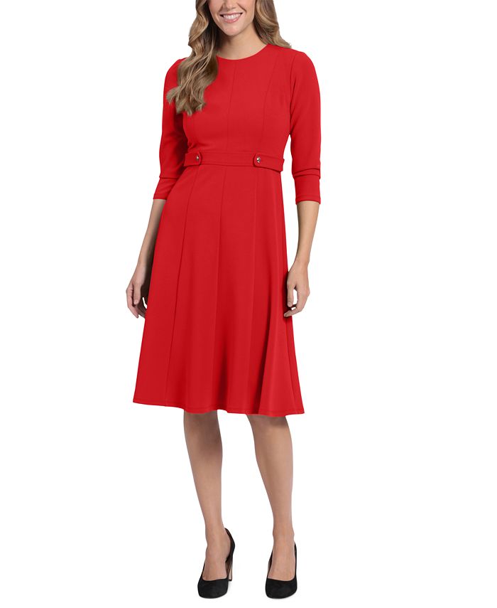 NINE WEST Women's Fit & Flare Dress  Fit and flare dress, Womens dresses,  Fit flare dress