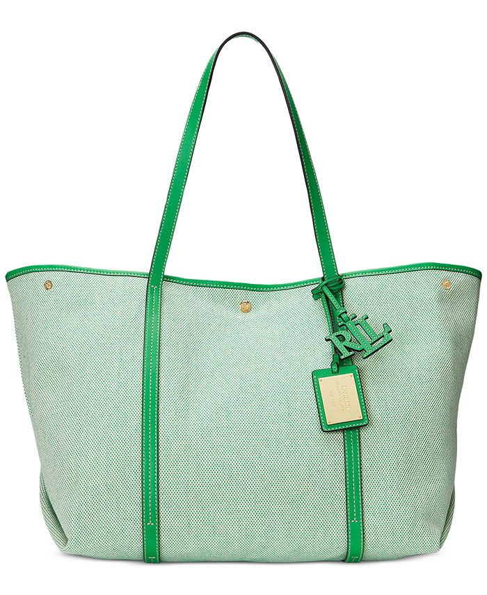 Ralph lauren bag green leather clearance