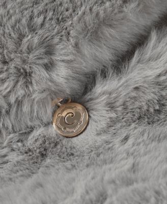 Sable Solid Faux Fur Decorative Pillow, 20" x 20"