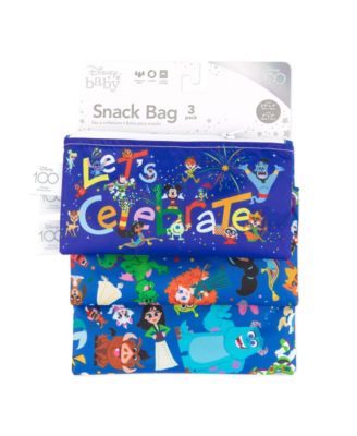 Baby Disney 100 Years Celebration Snack Bags, Pack of 3
