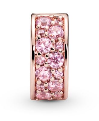 Cubic Zirconia Pave Fixed Clip Charm