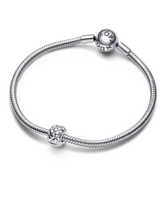 Sterling Silver Studded Clip Charm