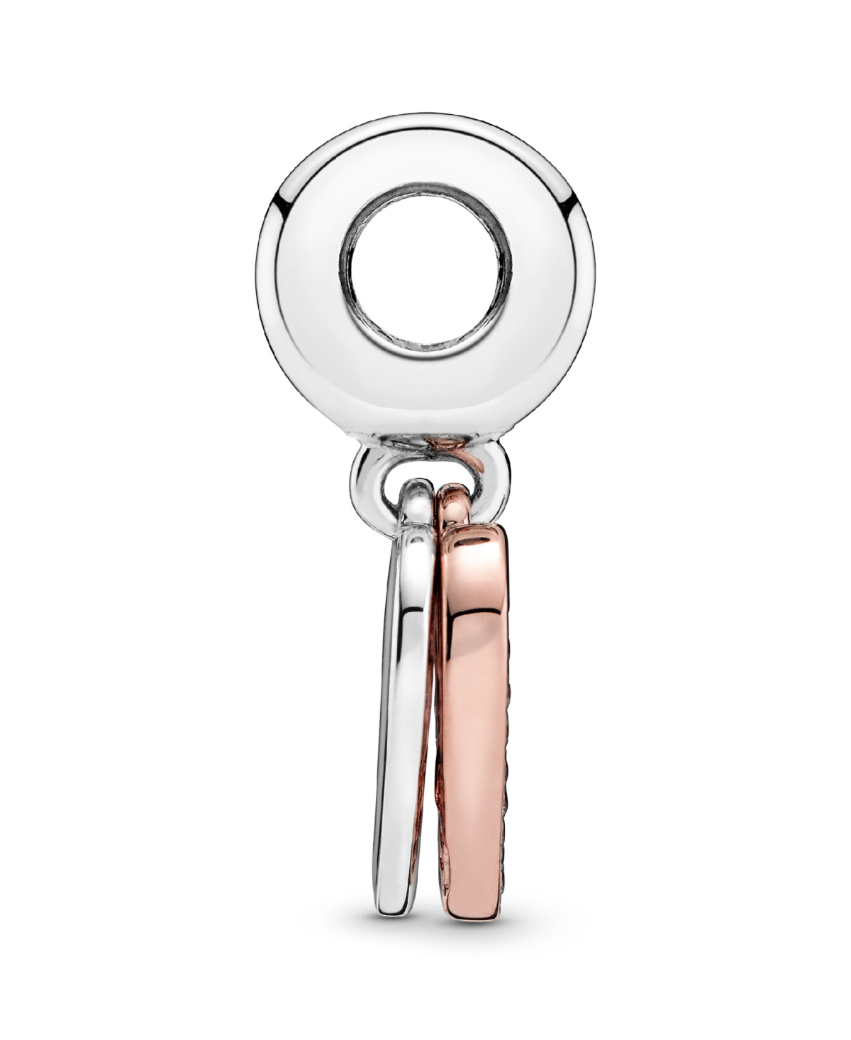 Pandora Cubic Zirconia Sparkling Freehand Heart Dangle Charm