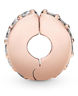 Cubic Zirconia Sparkling Row Spacer Charm