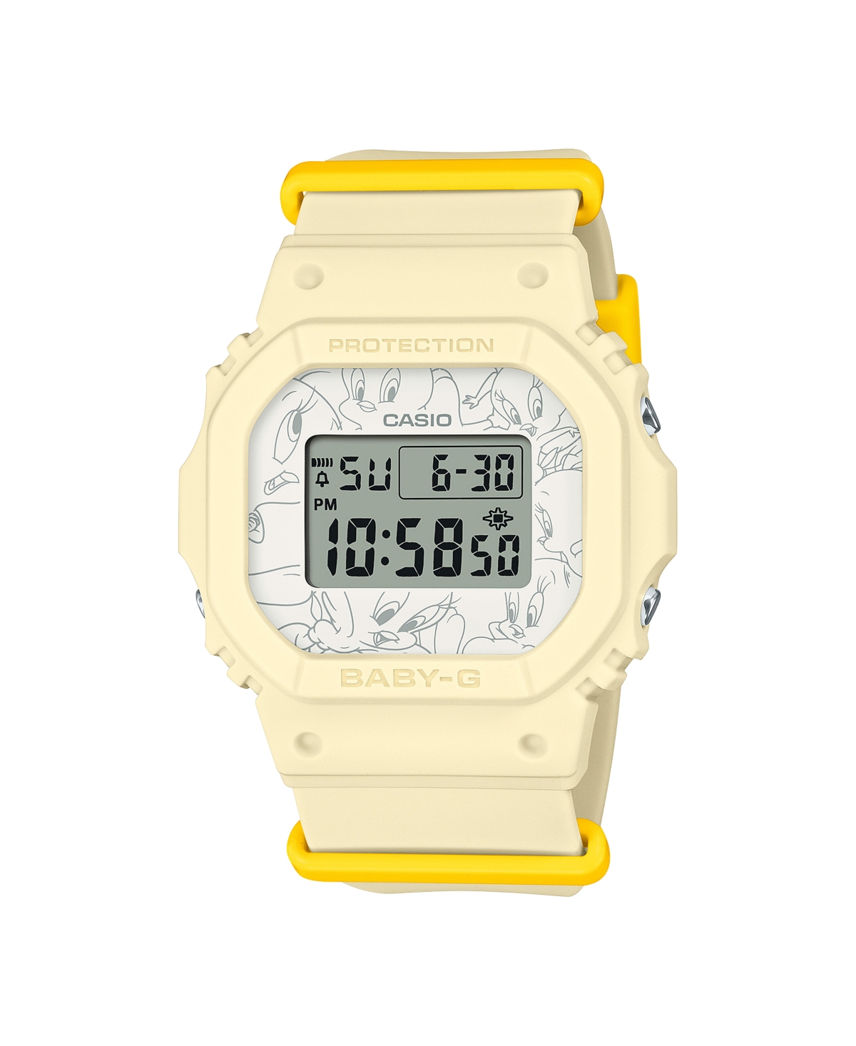 G-shock Women's Baby-g Digital Yellow Resin Watch 37.9mm, Bgd565tw-5