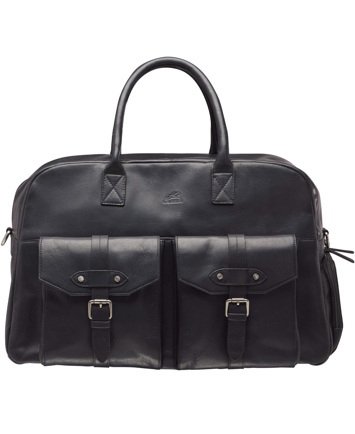 Mancini Men's Buffalo Classic Duffel Bag In Black