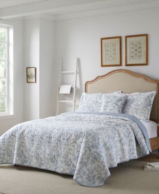 Amberley Cotton Reversible 4-Piece Quilt Set, Full/Queen