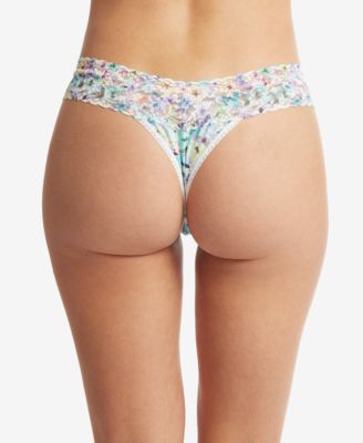 Printed Supima Cotton Low Rise Thong Underwear