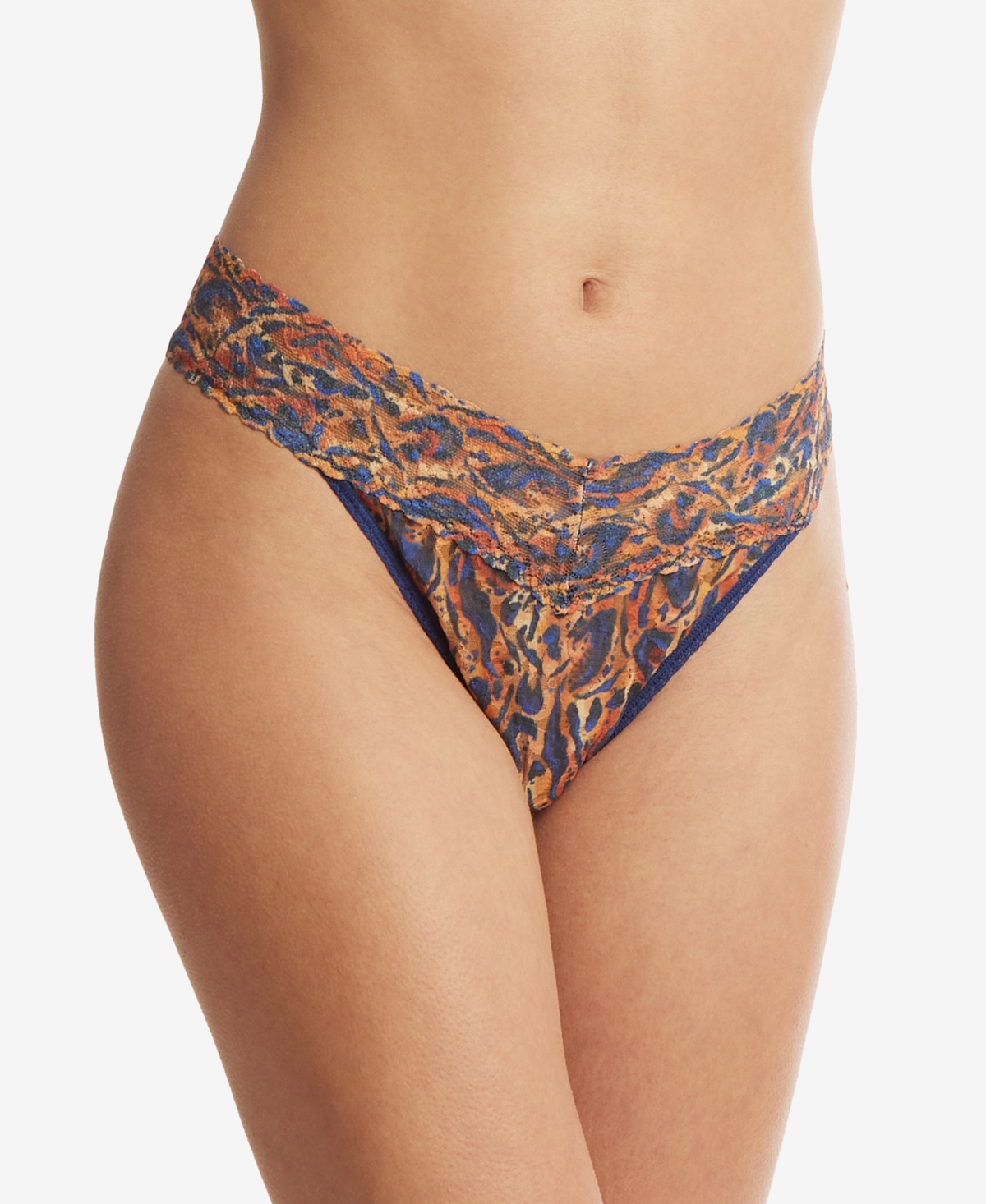 Hanky Panky Women's Printed Signature Lace Original Rise Thong