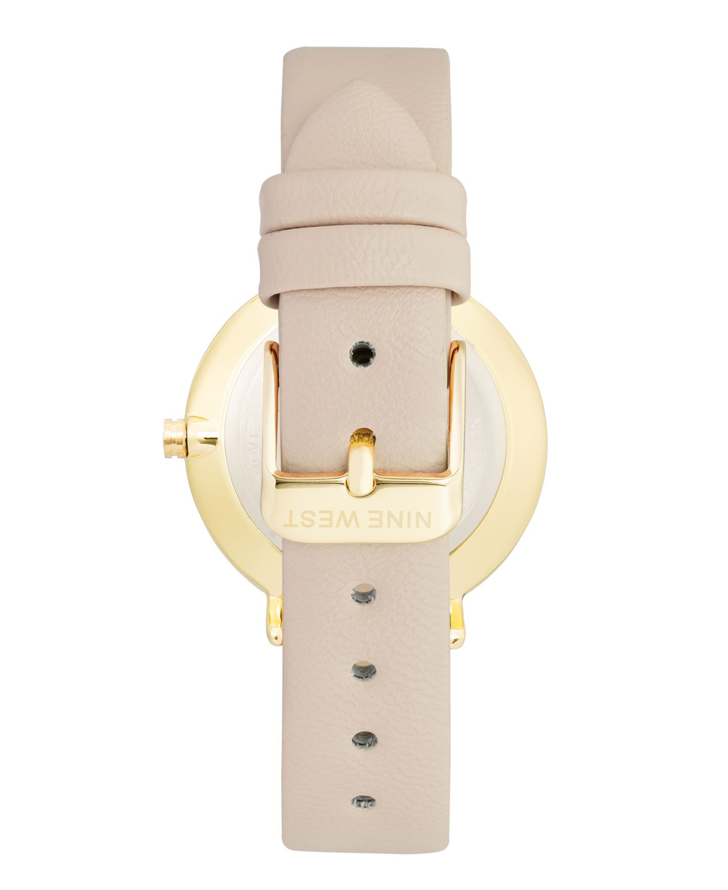 Женские часы Nine West Quartz Tan Faux Leather Band Watch, 36mm — фото 2