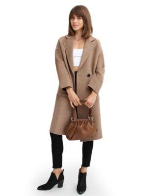 Women's Publisher Double Breasted Wool Blend Coat