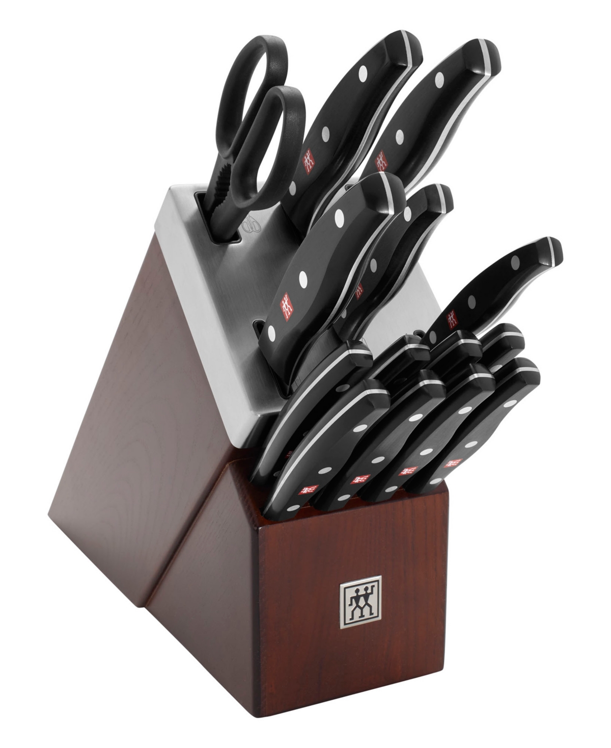 Shop Zwilling Twin Signature 15-piece Self-sharpening Knife Block Set In Brown