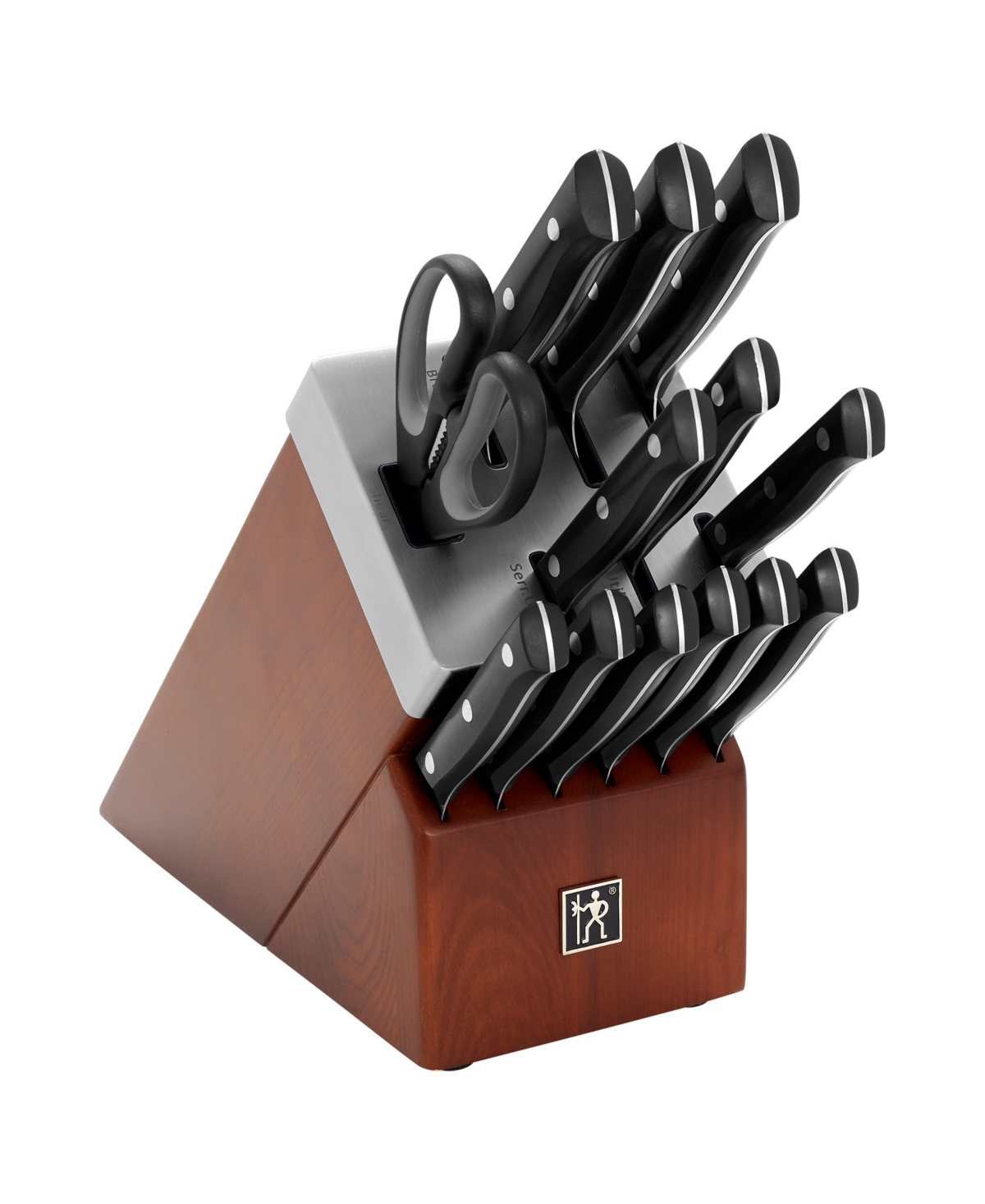 Shop J.a. Henckels Dynamic 14-piece Self-sharpening Knife Block Set In Brown