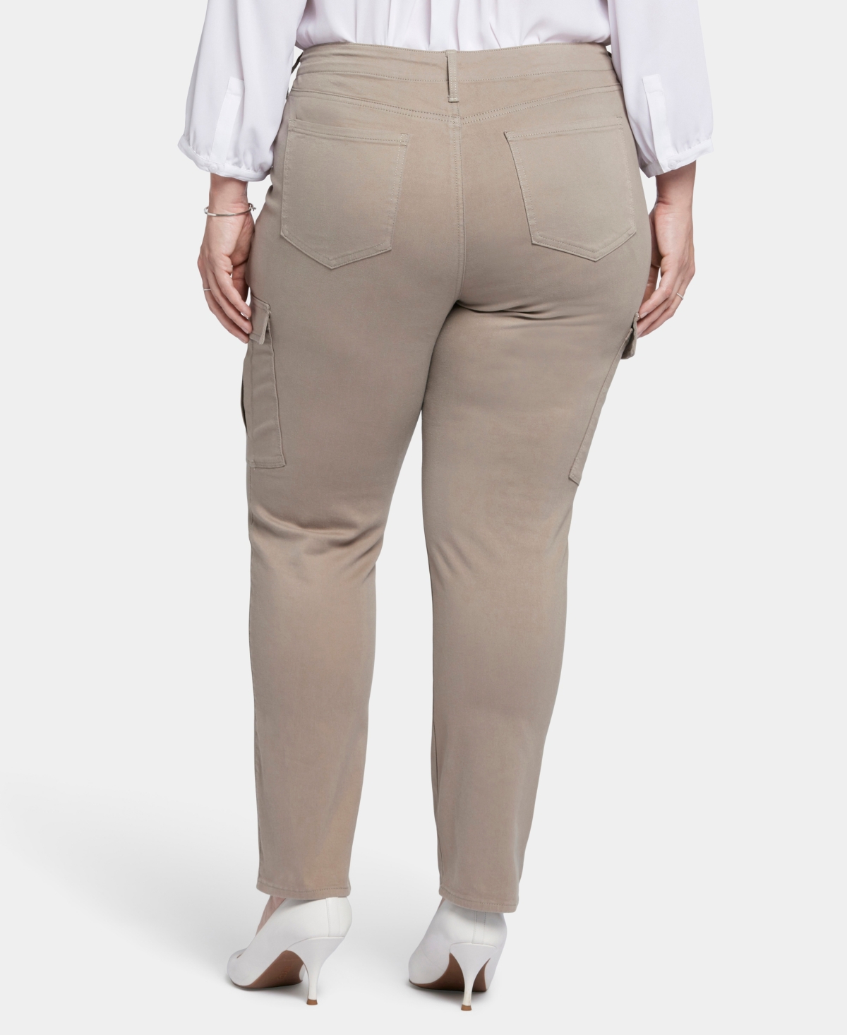 Nydj Plus Size Sheri Slim Cargo Jeans